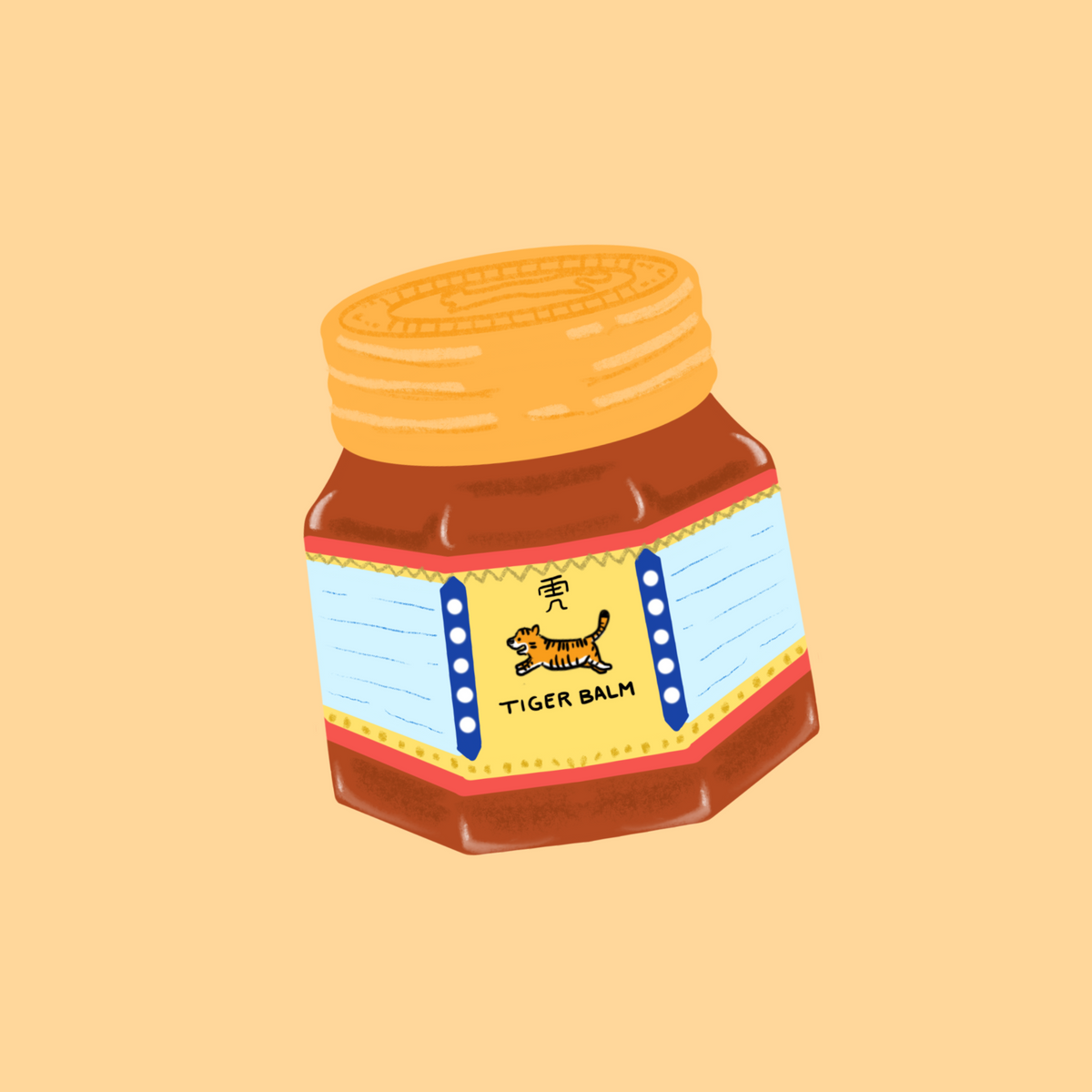 Tid Bits from September: Tiger Balm Notecard